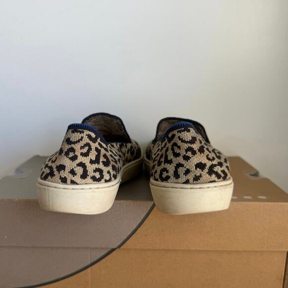 Rothy’s Leopard Print Women Slip On Shoes- SZ 9 - Picture 4 of 9